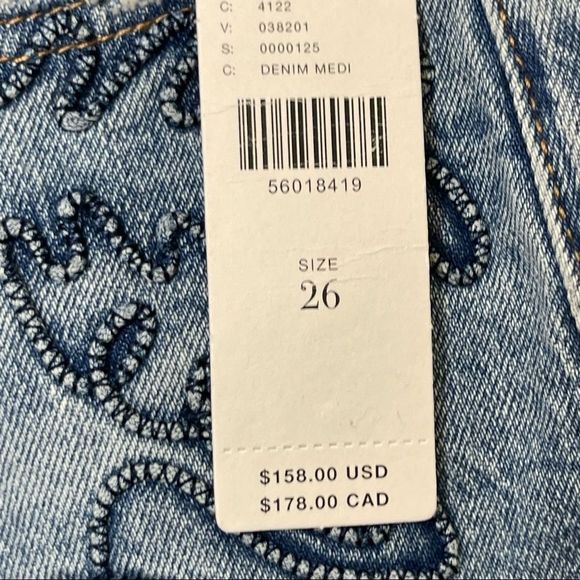 Anthropologie Pilcro and the Letterpress Embroidered Denim Floral Jeans Cropped - Picture 9 of 11